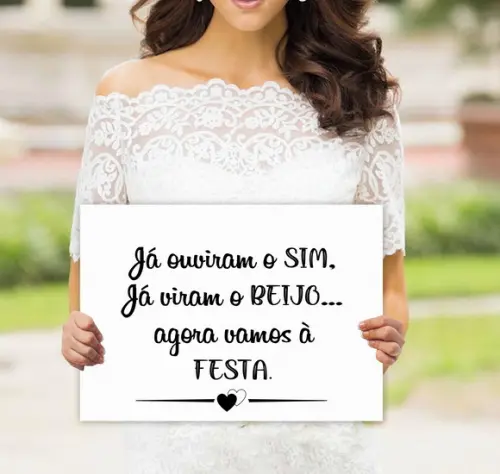 Plaquinhas para casamento