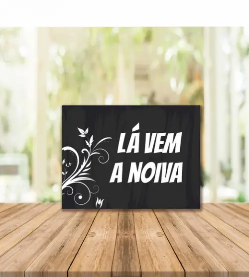 Plaquinhas para casamento