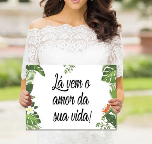 Plaquinhas para Casamento