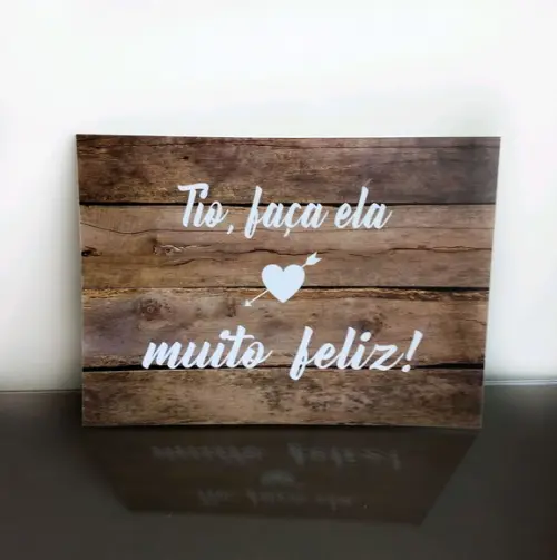 Plaquinhas para Casamento