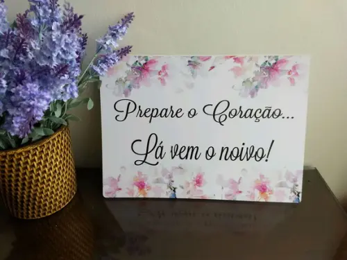 Plaquinhas para Casamento
