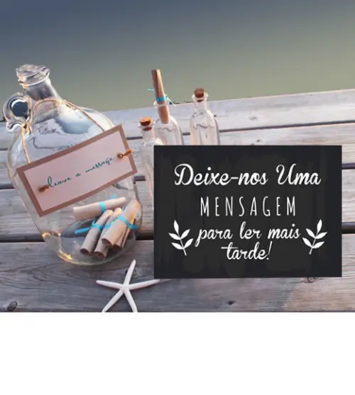 Plaquinhas para Casamento - Deixe Sua Mensagem