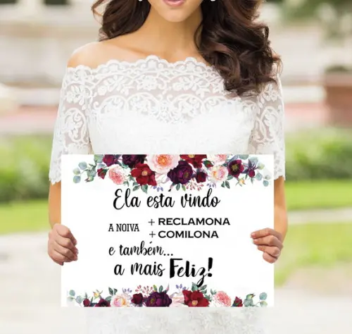 Plaquinhas para Casamento - Estressada
