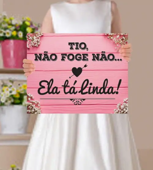 Plaquinhas para Casamento - Não Foge Não