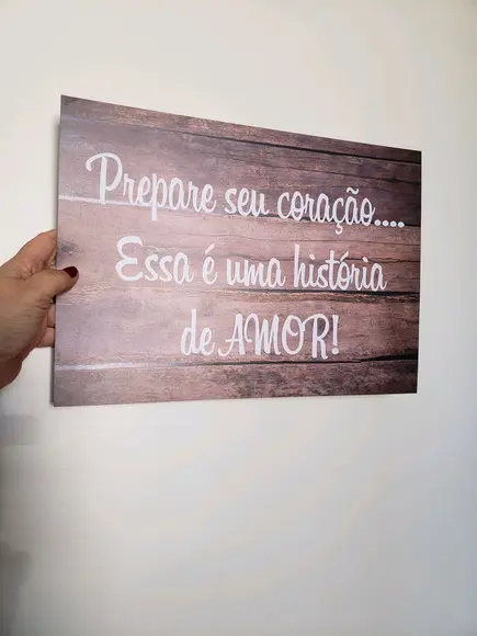 Plaquinhas para Casamento - Prepare Seu Coração