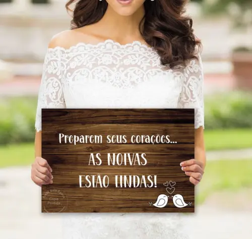 Plaquinhas para Casamento -as Noivas Estão Lindas