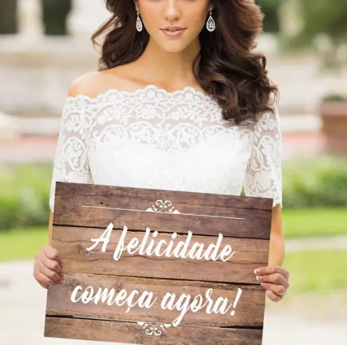 Plaquinhas para Casamento- a Felicidade Começa Agora