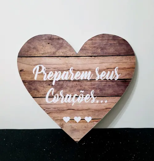 Plaquinhas para Casamento -preparem Seus Corações