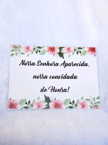 Plaquinhas para Casamento -nossa Senhora Aparecida