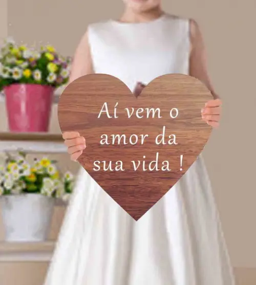 Plaquinhas para Casamento- Aí Vem o Amor da Sua Vida