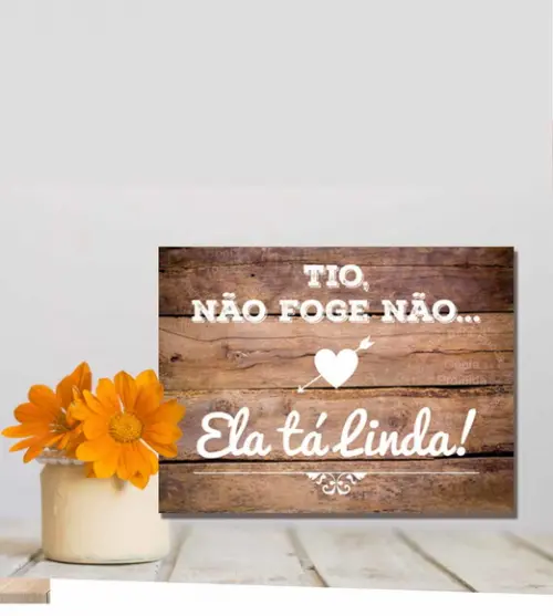 Plaquinhas para Casamento- Não Foge Não