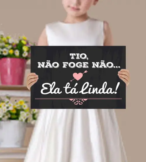Plaquinhas para Casamento- Não Foge Não