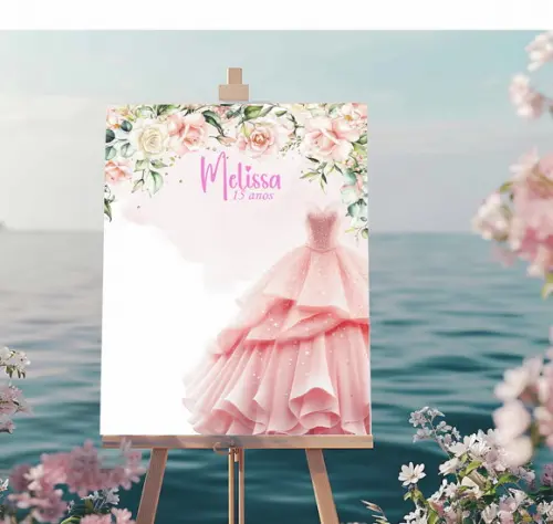 Quadro Assinaturas para 15 Anos