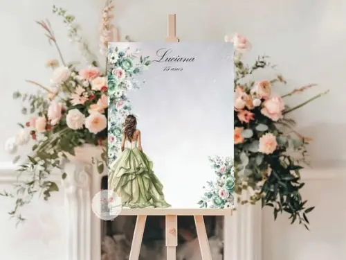 Quadro de Assinatura para Debutante