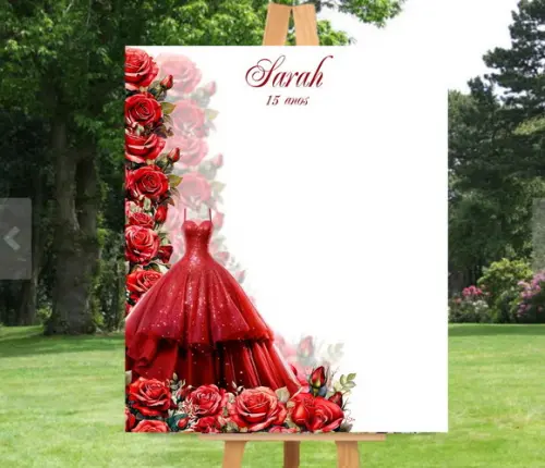 Quadro de Assinatura para Debutante