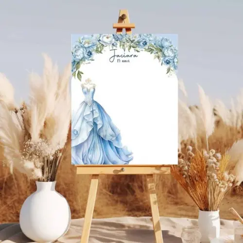 Quadro de Assinaturas para Debutante