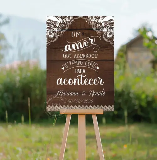 Quadro para Casamento - Um Amor Que Aguardou o Tempo Certo