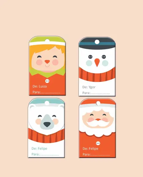 Tag de Natal - 30 Unidades