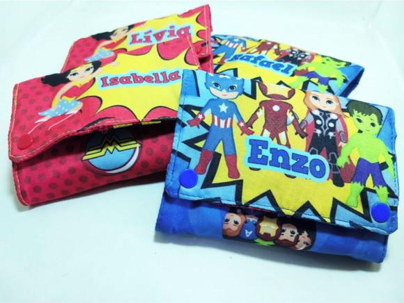 CARTEIRA PERSONALIZADA HEROIS