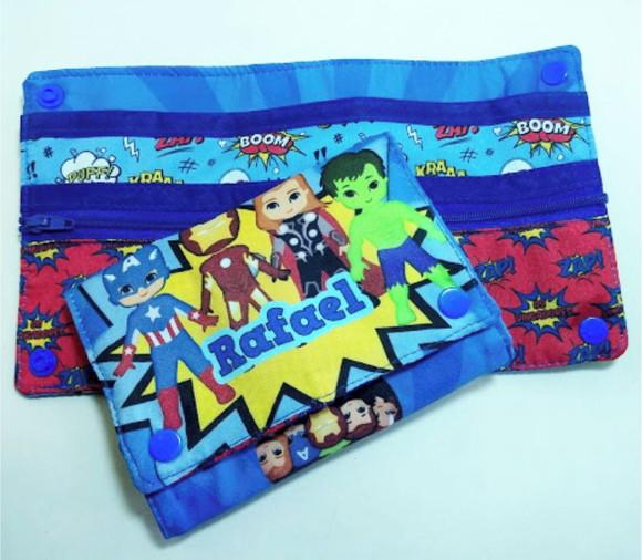 CARTEIRA PERSONALIZADA HEROIS