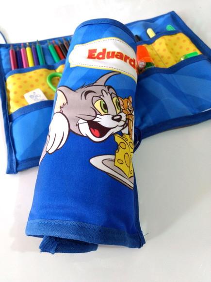 Estojo de Rolo Tom e Jerry