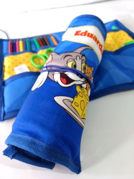 Estojo de Rolo Tom e Jerry