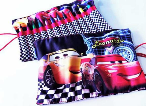 Mini Estojo Personalizado Carros 3