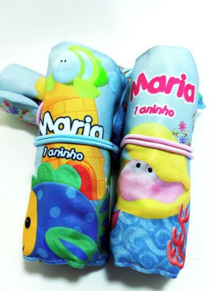 Mini Estojo Personalizado Fundo do Mar