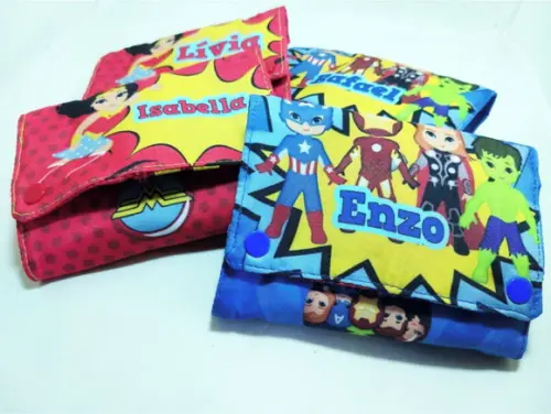 CARTEIRA PERSONALIZADA HEROIS