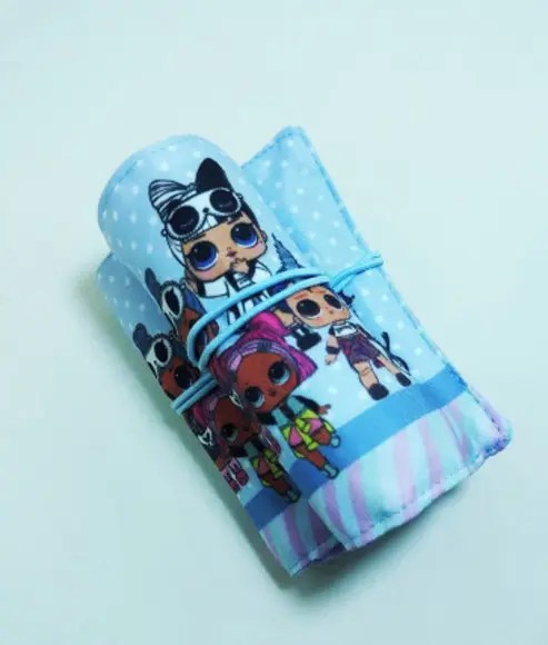 Mini Estojo Personalizado com Lápis 12 Cores