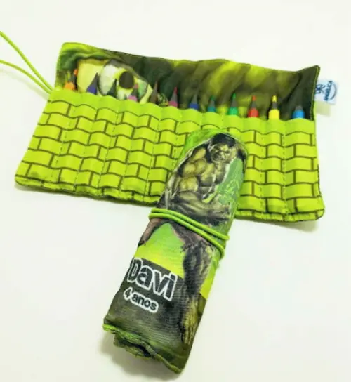 Mini Estojo Personalizado Super Herois