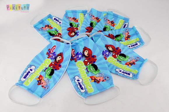 10 máscaras de Proteção para festa -Heróis