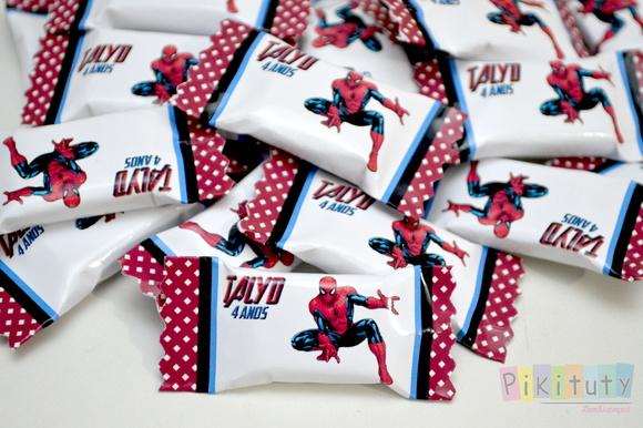 100 Balinhas Personalizadas Homem Aranha