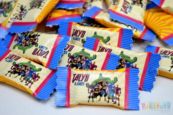 100 Balinhas Personalizadas Vingadores