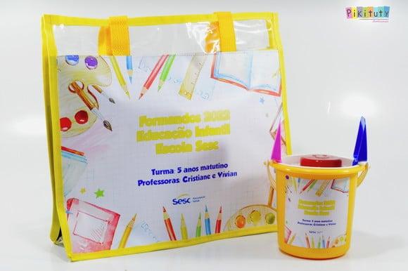 20 Bolsas de Praia + Balde de Praia - Formatura