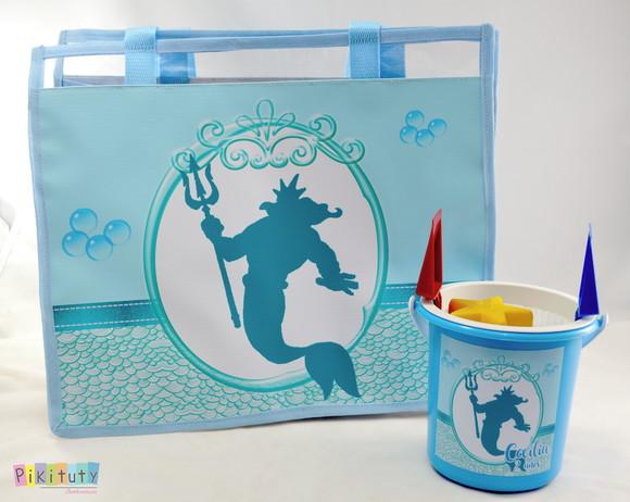 20 Bolsas de Praia + Balde de Praia Sereia para Meninos