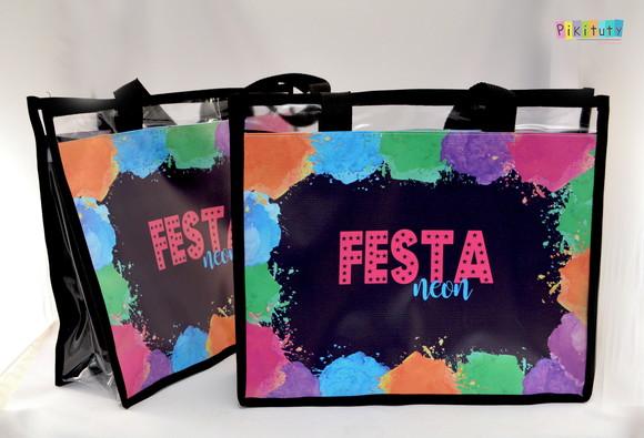 20 Bolsas de Praia Tema Neon