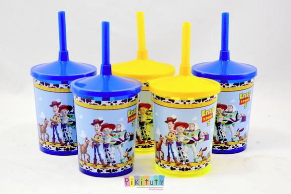 20 Copos c/ Canudo - Toy Story
