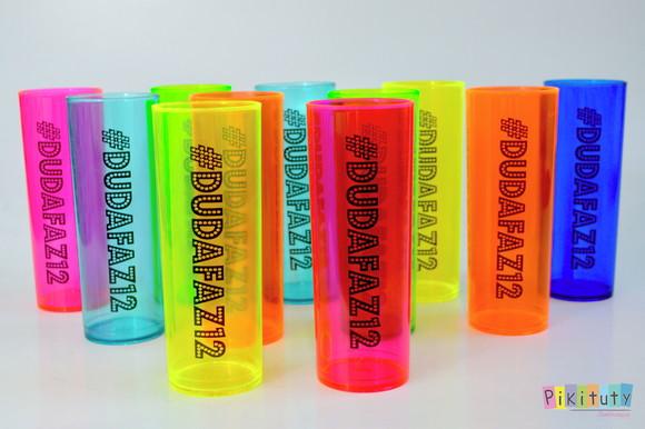 20 Copos Long Drink - Festa Neon