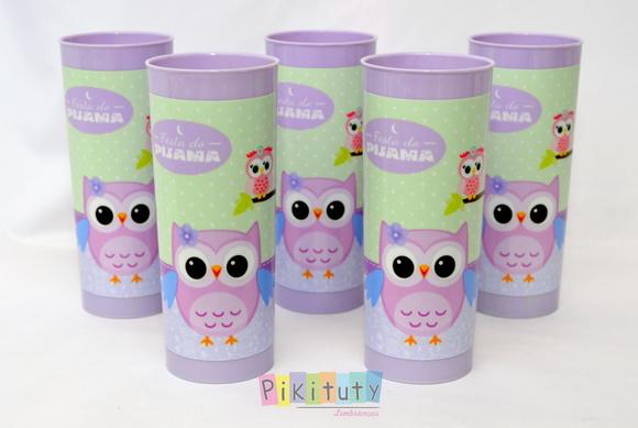20 Copos Long Drink Coruja