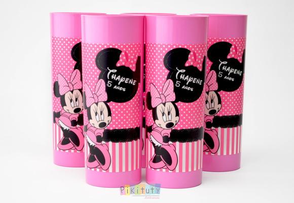 20 Copos Long Drink Minnie Rosa