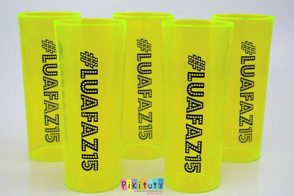 20 Copos Long Drink Neon