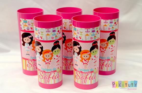 20 Copos Long Drink Spa das Amigas