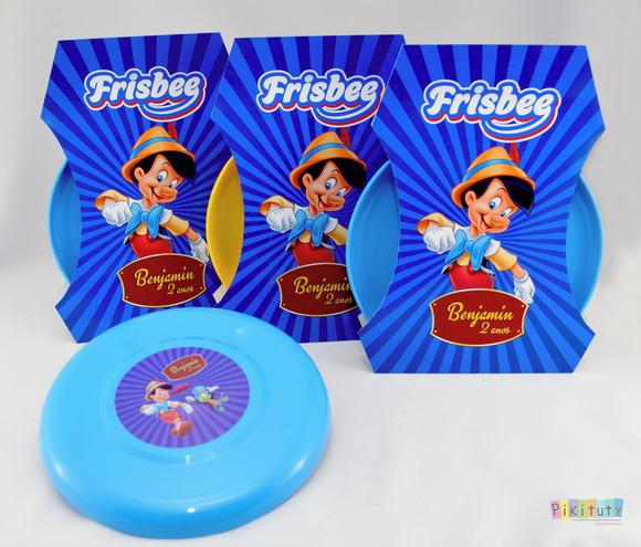 20 Frisbees c/ Embalagem - Pinóquio