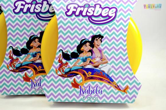 20 Frisbees c/ Embalagem - Aladdin e Jasmine