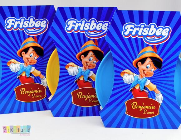 20 Frisbees c/ Embalagem - Pinóquio