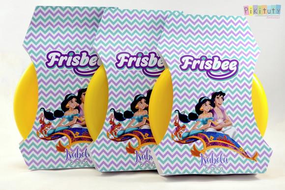 20 Frisbees c/ Embalagem - Aladdin e Jasmine