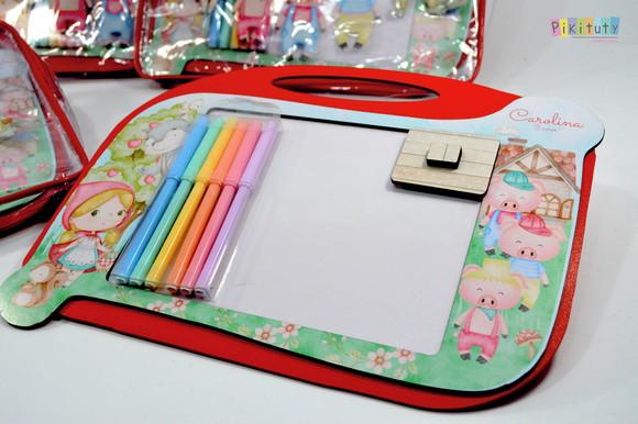 20 Kits Luxo Lousa Mágica - Chapeuzinho Vermelho