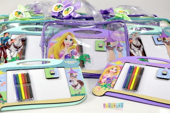 20 Kits Luxo Lousa Mágica - Enrolados Rapunzel