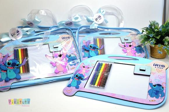 20 Kits Luxo Lousa Mágica - Stich e Angel